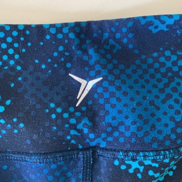 Old Navy Leggings Colorblock Active Exercise Workout Blue - Picture 7 of 14